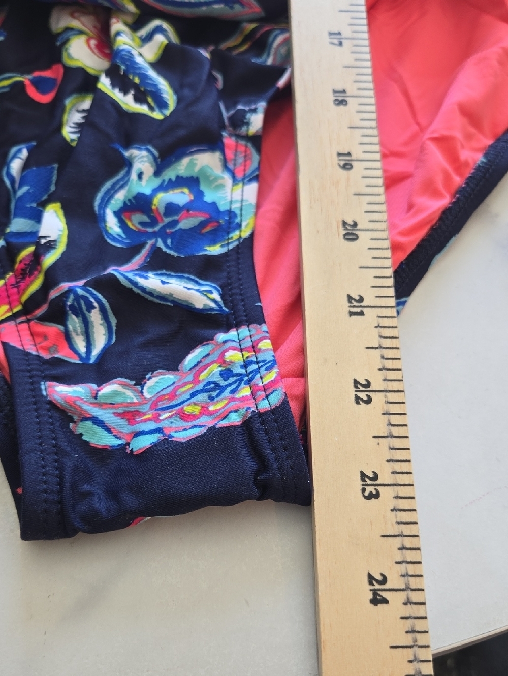 Anne Cole Twist Front Shirred One-Piece Swimsuit Holiday Paisley Size 16W NWT - Picture 7 of 10